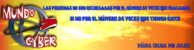 MUNDOCYBER Las personas no son recordadas por el numero de veces que fracasan,
						si no por el numero de veces que tienen exito